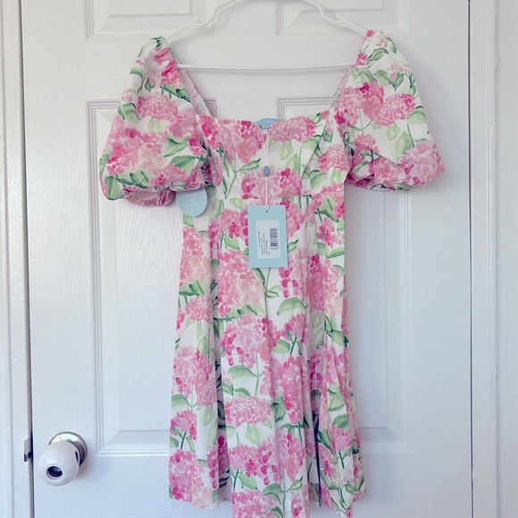 NWT Hill House Home Matilda Mini Dress in Pink Hydrangea Size XXS - Picture 5 of 5